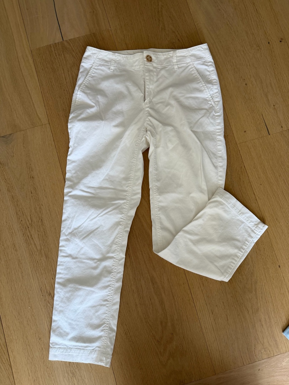 LOFT White Women's Straight Leg Trousers